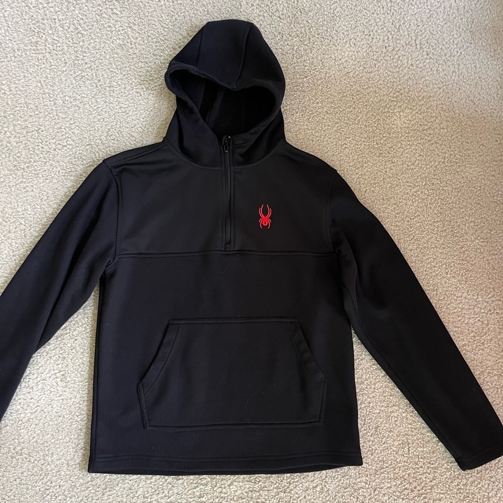 Spyder Black Pullover with Red Emblem - Picture 2 of 4